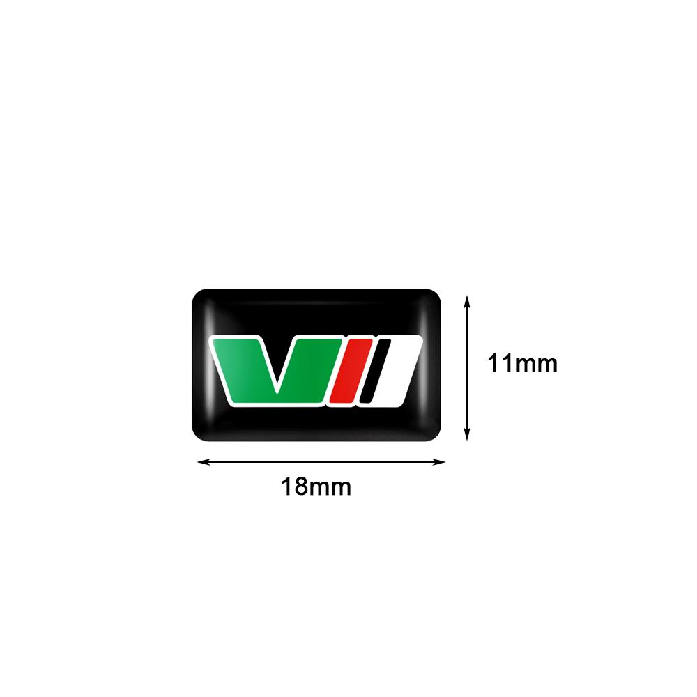 NYDM6 3D Car Emblem Epoxy Sticker Badge Interior Accessory For Skoda Kodiaq Octavia Enyaq Kamiq Scala Rapid Superb Karoq Vision RS A7