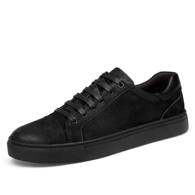 Trendy Brand Men's Genuine Leather Casual Shoes Sports Shoes Men's Outdoor Hiking Shoes Park Walking Shoes Free Delivery