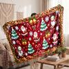 Christmas Flannel Throw Blanket Soft Warm Cozy For Sofa Bed Indoor Home Use Great Holiday Gift