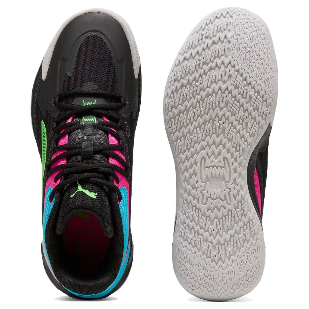 Puma The Dagger Unisex Black Fluro Pink Pes Sneakers 311353-01