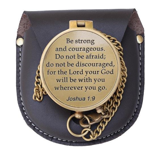 Fii puternic și curajos Busolă gravată Idei de cadouri pentru confirmare Cadouri pentru botez