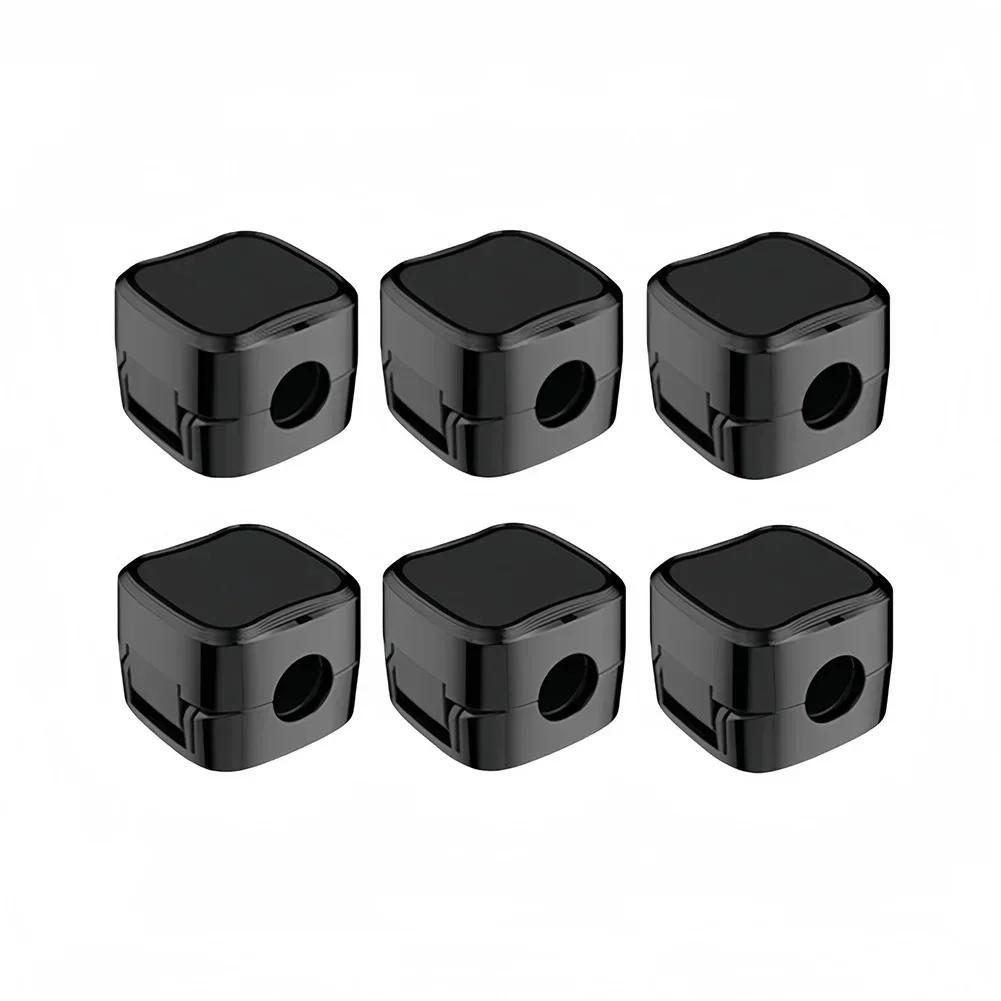 

6/12 шт. Магнитный зажим для кабеля Держатель для зарядного кабеля Самоклеящийся фиксатор провода Органайзер для шнуров для домашнего офиса Управление рабочим столом 1set 6pcs белый