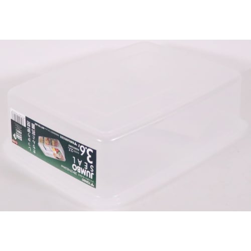 Shinki Gosei Dragonfly Natural Jumbo Seal Storage Container, Antibacterial, Large Capacity, 3.6L, No. 3, Made In Japan