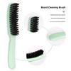 Men Beard Brush with Handle Nylon Beard Brush Home Boar Bristle Ergonomic Carved Salon Men Mustache