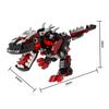 Mechanical Dinosaur Series, Tyrannosaurus Rex, Four Boys' Particle Puzzle Assembly, Desktop Decoration, Building Blocks, Holiday