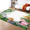 Jungle Cartoon Animal Carpet Giraffe Lion Carpet Living Room Decoration Large Rug Bedroom Child Crawling Mat Bathroom Bath Mat