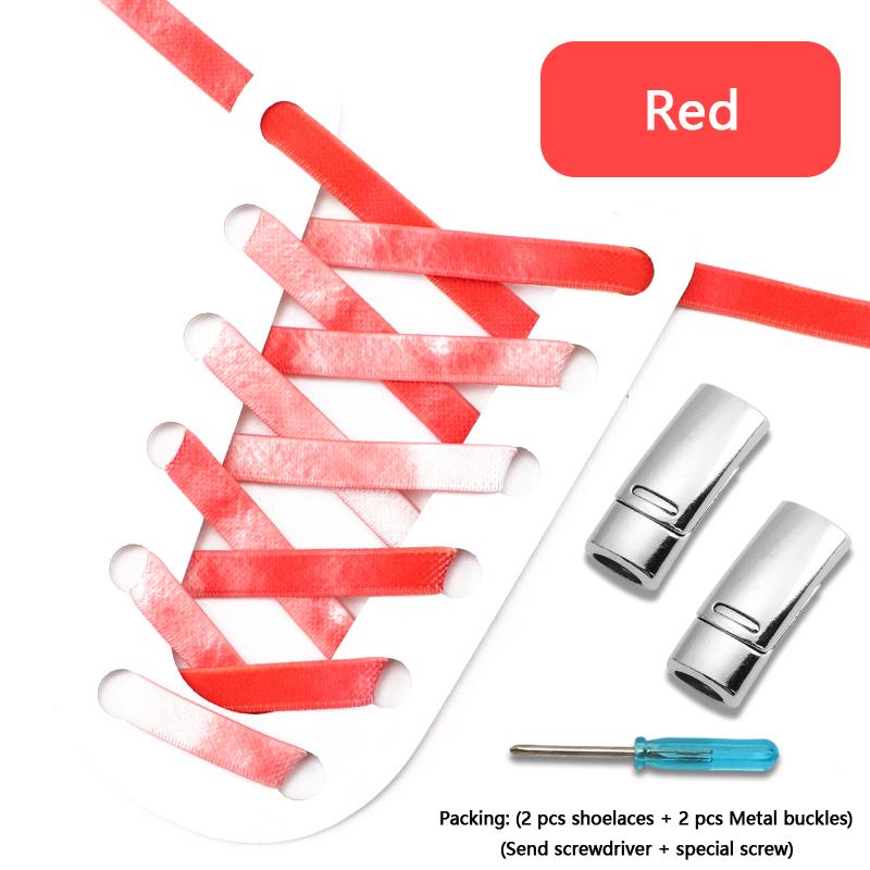 Magnetic Lock Shoe Laces Rainbow Elastic Laces Sneakers No Tie Shoelaces Without Ties Shoelace for Shoes Adults Kids Shoestrings