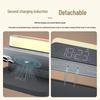 3-in-1 Magnetic 15W Fast Wireless Charger with Touch Dimming Night Light & LED Clock