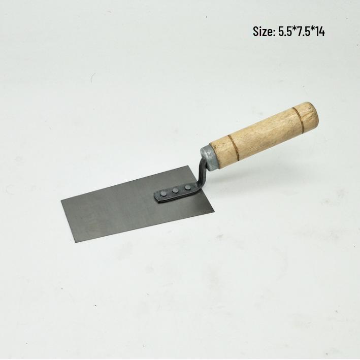 Bent Handle Stainless Steel Trowel - Bricklaying and Tiling Tool for Mortar and Plastering
