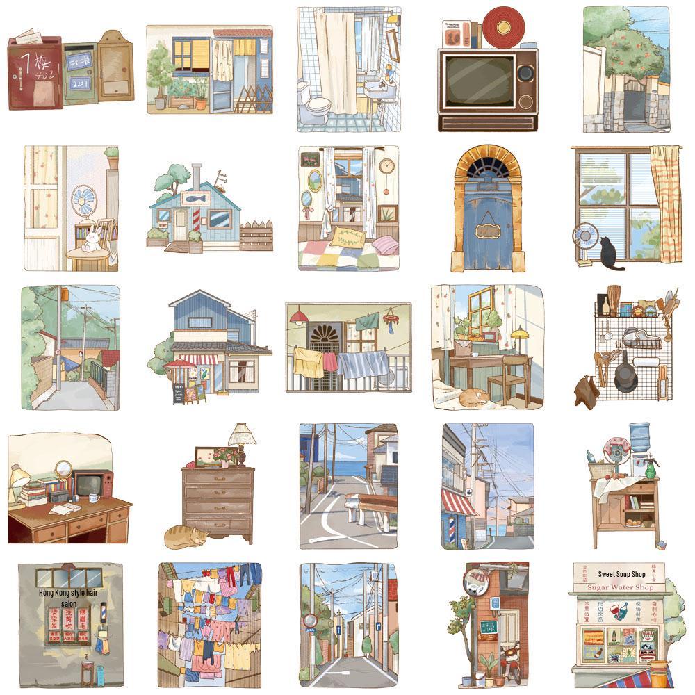 50-Piece Set: Personalized Transparent PET Stickers for Water Bottles, Phone Cases, and Computers