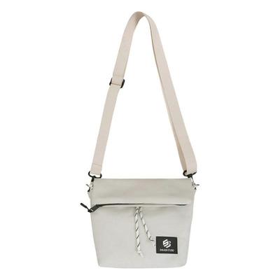 Japanese Shoulder Bag Casual Crossbody Bags Spacious Practical Fabric Chest Pack with Adjustable Strap for Daily Use  White