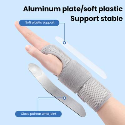 1Pc Sprained Wrist Brace Breathable Adjustable Left Right Hand Arthritis Pain Relief Wrist Support Stabilizer Recovery Protection Wrist Wrap Wristband