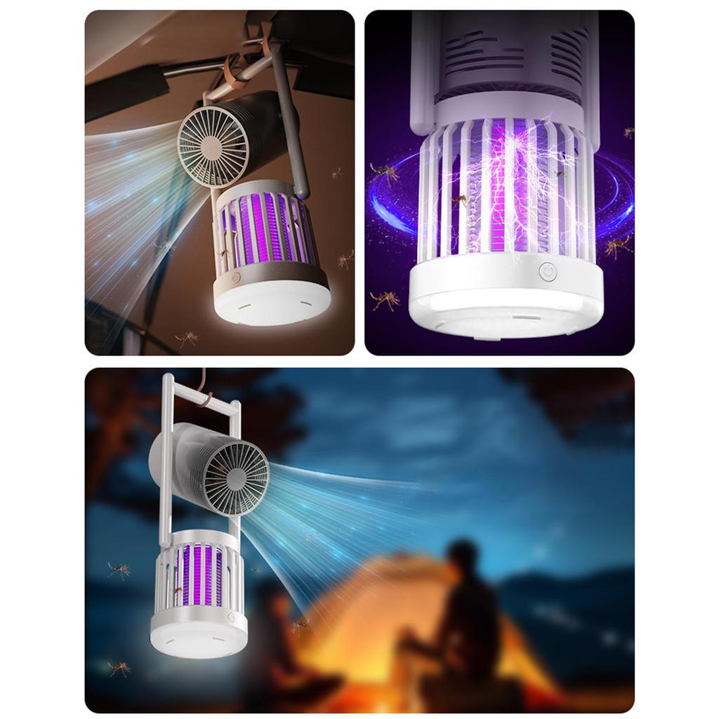 Camping Fan Mosquito Killer Household Night Light Mosquito Repellent Camping Light Outdoor Electric Shock Mosquito Killer
