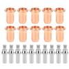 20pcs 30A-40A 40A-60A Plasma Electrode Tips 0.6mm Orifice Cutting Torch Electrode  For PT60 Torch