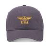 Lyprerazy Baseball Caps Army Star Bars Unisex Embroidery Baseball Cap Washed Cotton Embroidered Adjustable Cap