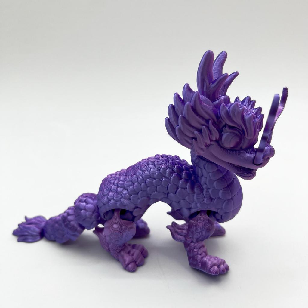 Multicolor 3D Printed Qilin Knight Figurine: Mythical Beast Craft