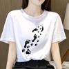 Modal Fabric Female Print Summer New Simple Cartoon Pattern T-shirt Harajuku Casual Short Sleeve T-shirt Summer New Streetwear