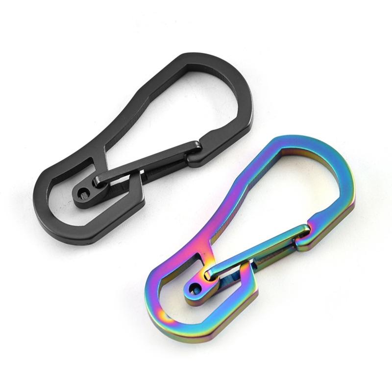 Multifunctional Carabiner for Key Ring Clip for Titanium Plating for Key Chain Holder Bottle Opener for Home, Office, Ca