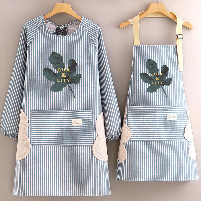 COFLYEE Halterneck Bomull Linne Köksförkläde