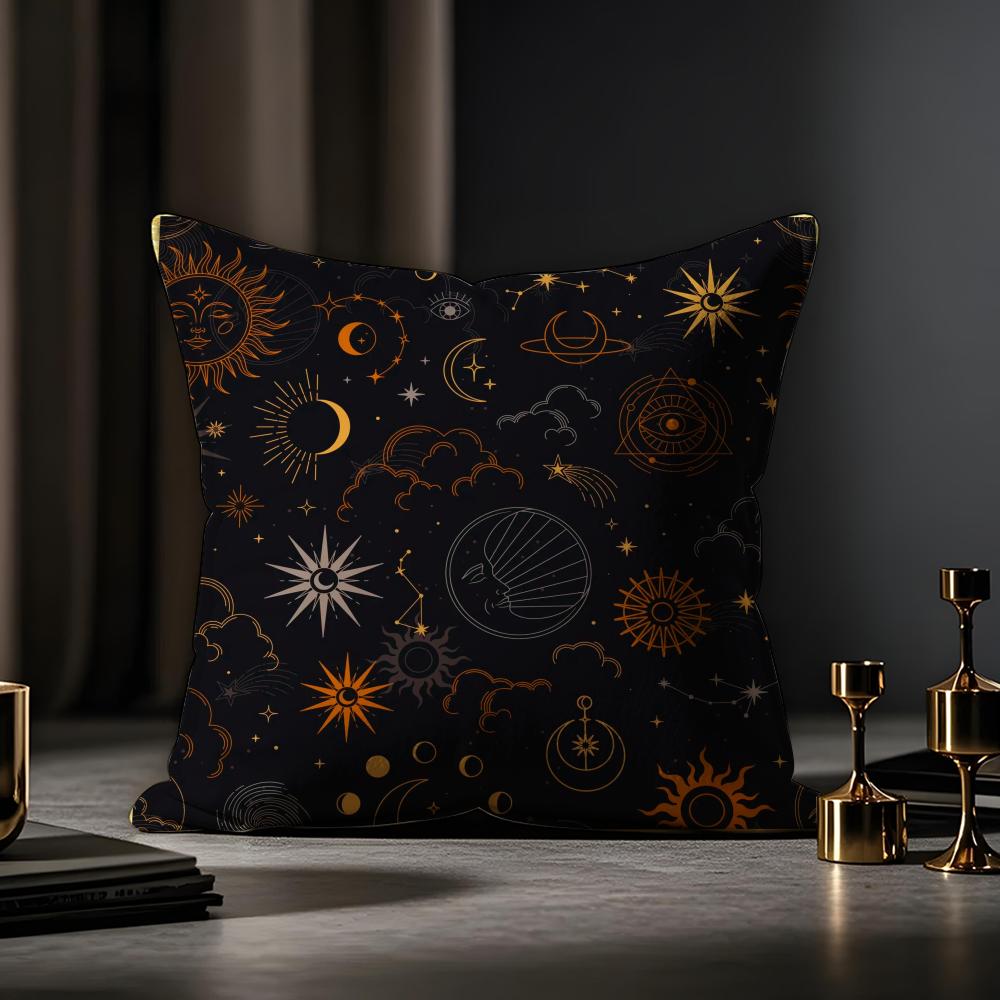 Eid Al-Fitr Cushion Cover Anti-dustmite Pillowcase Invisible Zipper Silky Short Plush Sofa Cushion Cover