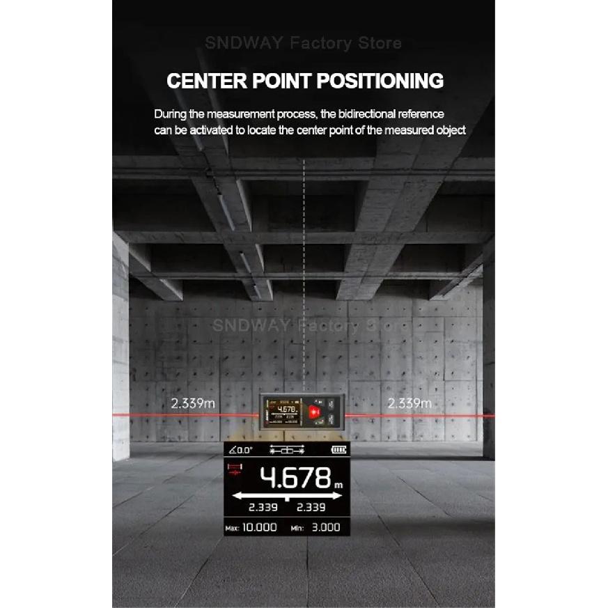 SNDWAY SW DR60 DR100 DG60 DG100 Laser Distance Meter Bidirectional Laser Tape Measure Two Way Electronic Level Range Finder