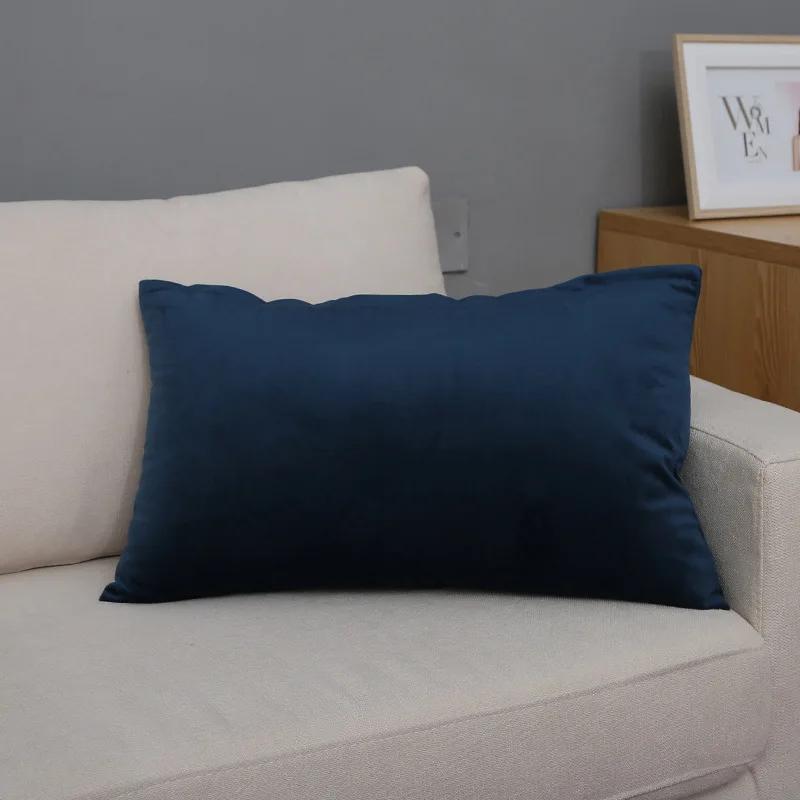 30X50/40X60/60X80CM Velvet Rectangular Throw Pillow Cover Large Size Waist Cushion Cover Decor Home Decorative Pillowcase