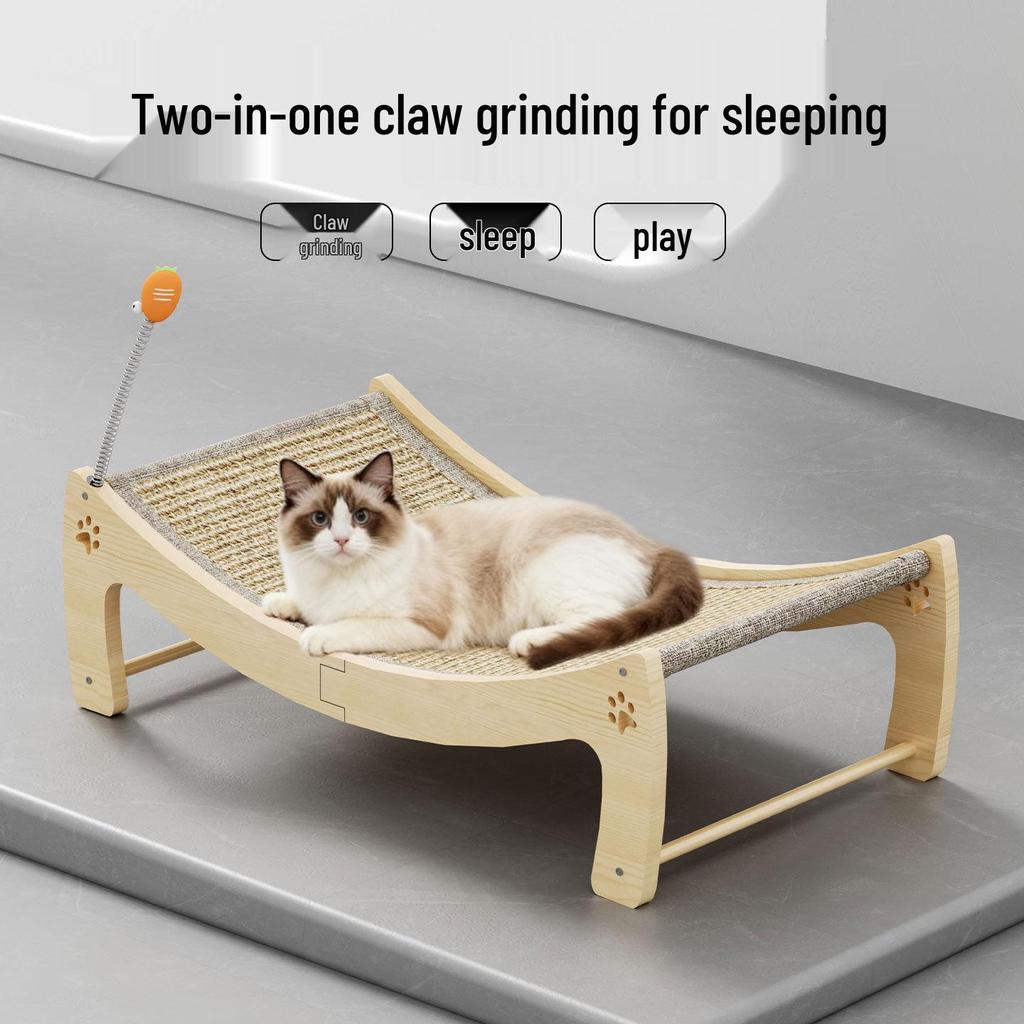 Wear-Resistant Sisal Cat Scratcher & Bed - Large, Durable Anti-Scratch Sofa Protector Pad