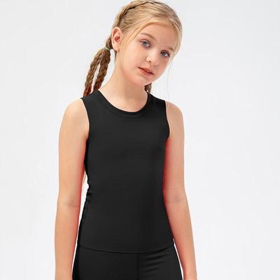 Girls' Fitted Quick-Dry Yoga Dance Vest
