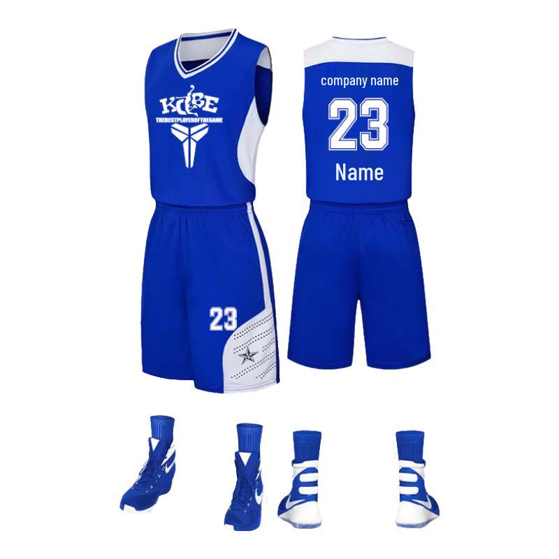 Junyouhui Unisex Basketball Jersey and Shorts Set M