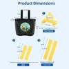 Cartoon Patten Children Kids Basket Plastic Student Front Basket Bike Carrier Bag  Bike Accessories
