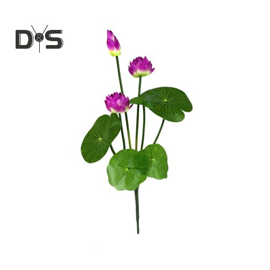 Künstliches Lotusblütenblatt, realistische Kunstseide, Blumendekoration für Hochzeiten, Partys, Zuhause, Büro, Tischdekoration, Kunstblumen, Pflanzen, Zweig