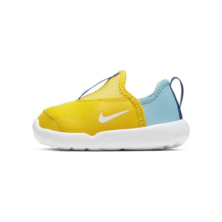 

Nike Lil Swoosh Low top Running Shoes Yellow Blue Infant And Toddler AQ3113-700 21