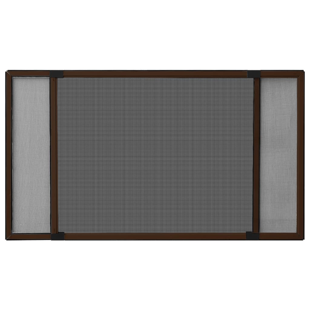 Vidaxl Extendable Window Mosquito Net, Brown, (75-143)X50 Cm