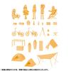 Kaiyodo ARTPLA Yurucamp Camp Set (Unpainted, Unassembled Plastic Model Kit) AP002