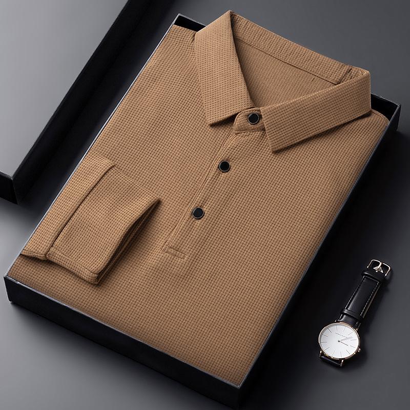 Men's Classic Lightweight Breathable Long Sleeve Shirt - Versatile Outdoor & Sports Top, Polyester