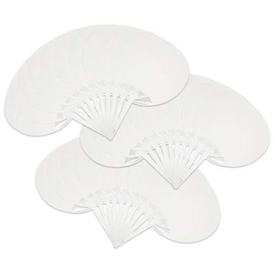 Plain White Set of Standard Size Perfect for DIY Japanese-made Fans, 30, (width 242mm, Height 344mm), Projects.