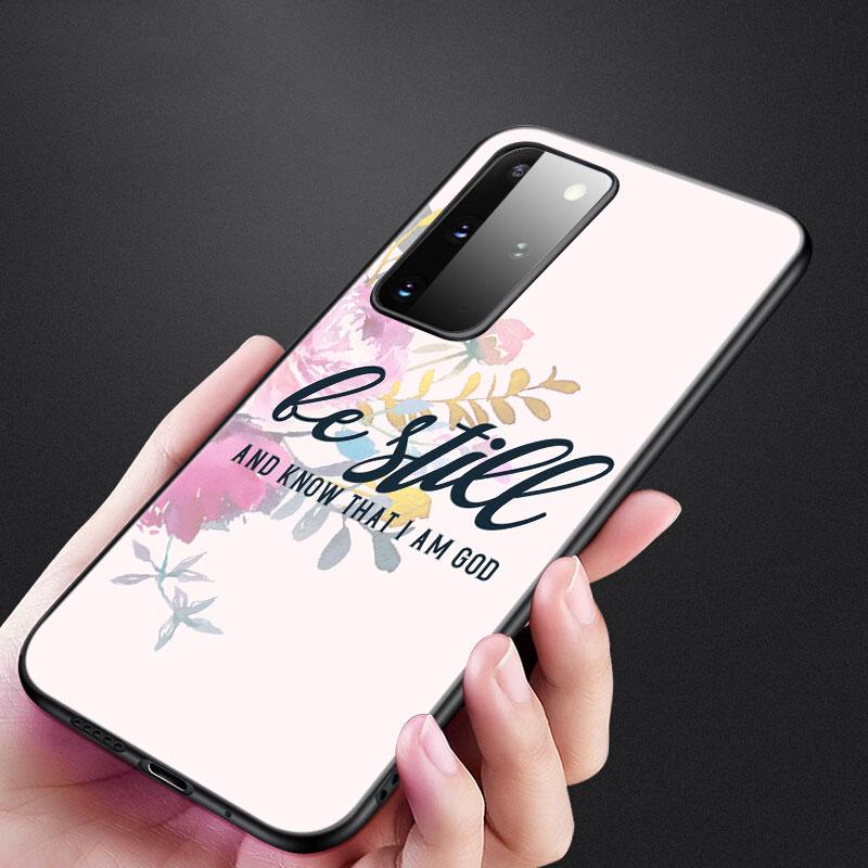 

Христианский чехол с Библией Иисусом Христом для Samsung Galaxy S20 S21 FE S10 Lite Note 20 10 Lite S8 S9 + S10E S10 Plus, ультра черный чехол Samsung Note 10