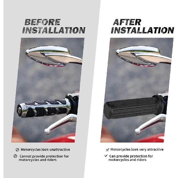 HDBUBALUS Motorcycle Hand Grips Cable Throttle Handlebar Grips Fit for Harley Dyna Softail Touring Road King Road Glide Sportster 48 72 883 1200