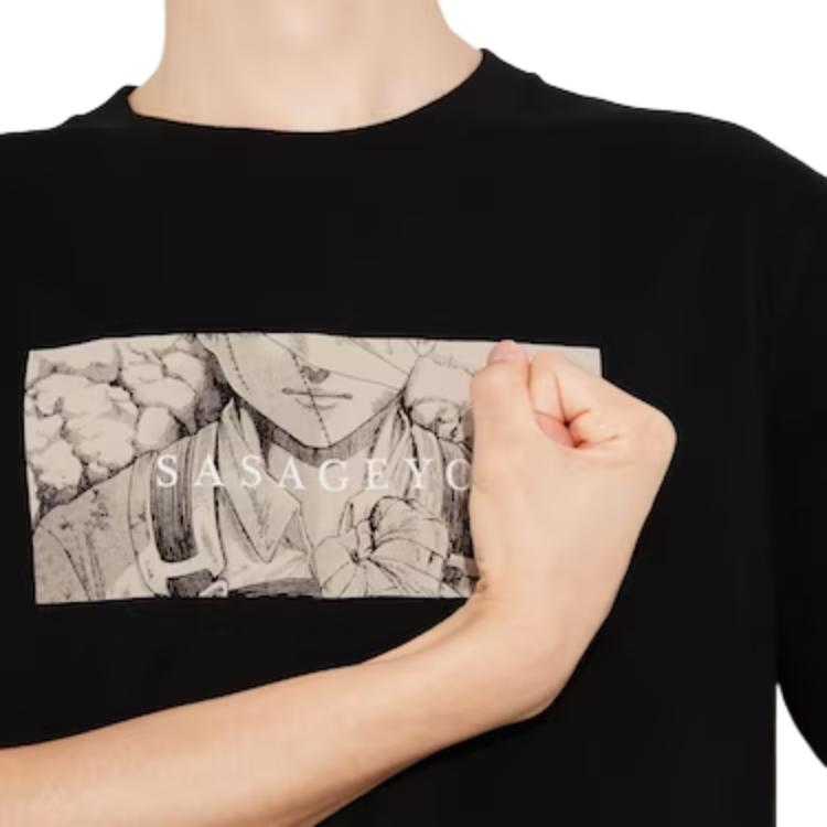 Uniqlo × Attack On Titan Graphic Print Short Sleeve T-Shirt Men Tops Black 462440