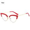 Anti -Blue Light Metal Comfortable Color Cat Eye Eyeglasses Frame Women Vintage Spring Hinge Optical Frame Computer Glasses