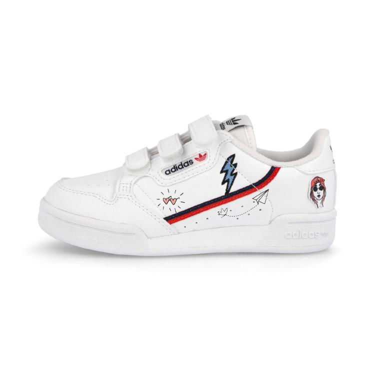 

Adidas Originals 80 Breathable Low top Kids Skateboarding Shoes White Red Black Children Aged 3 7 Years Old FX6070 35