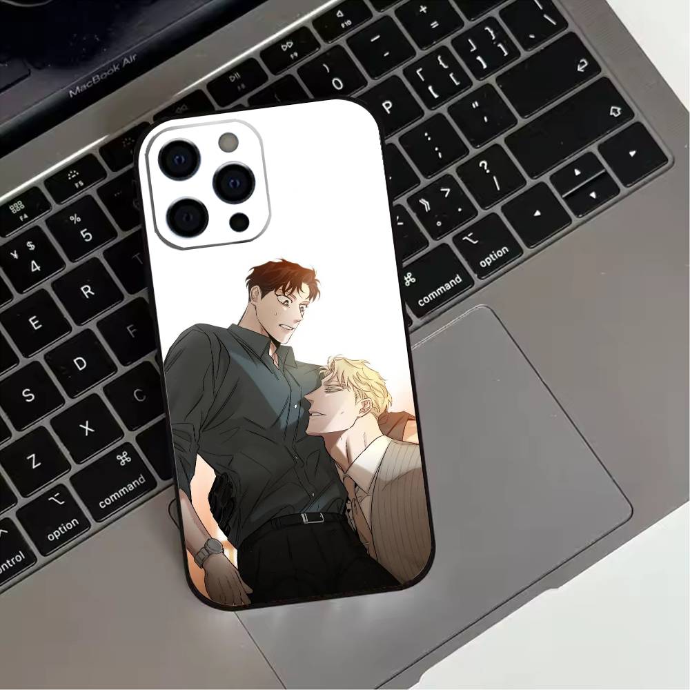 BL Manhwa R-roses And Champagne  Phone Case For iPhone 17,16,15,14,13,12,11 Plus,Pro Max,XS,Soft Silicone Black Cover