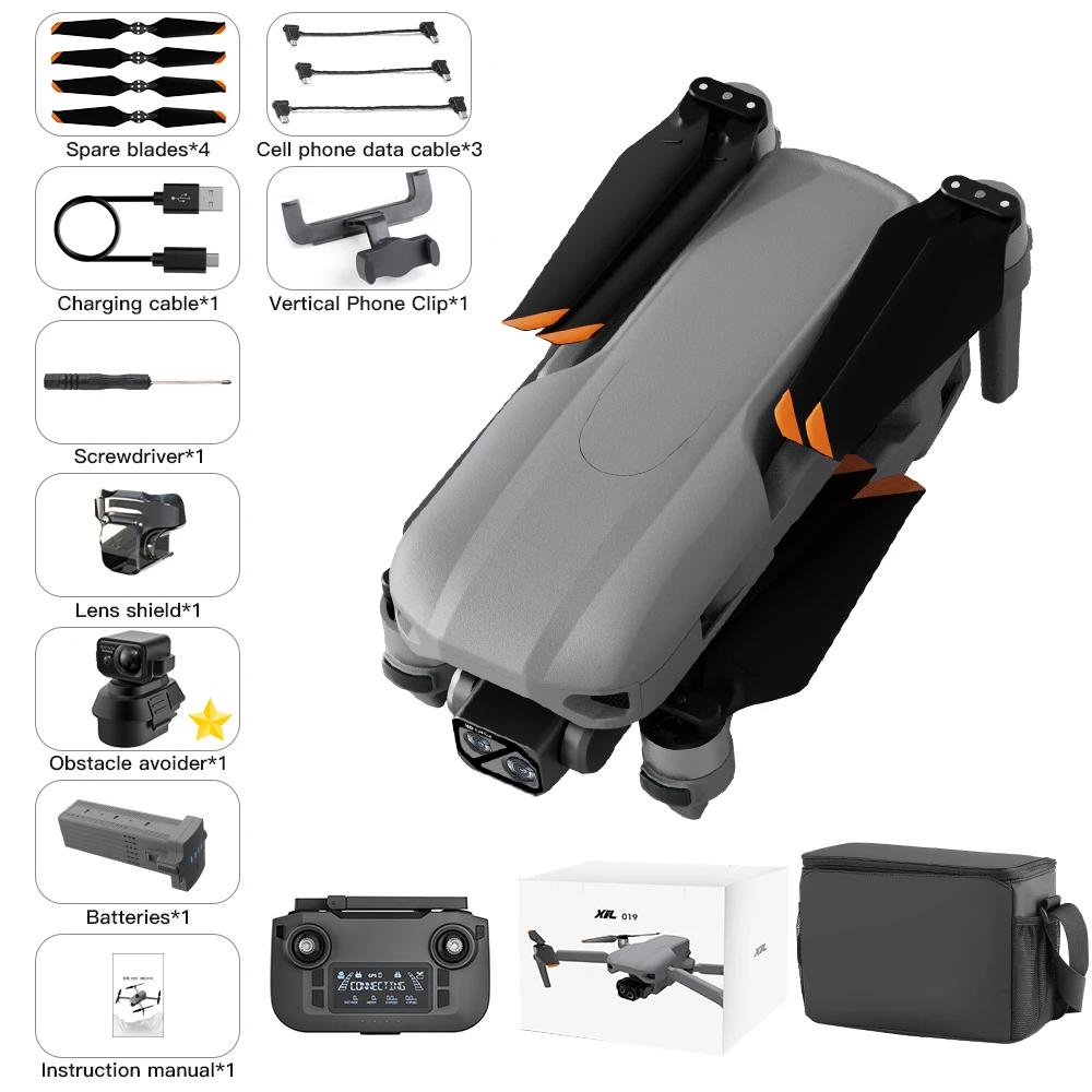 XiL019 Pantalla Táctil Gimbal de 3 Ejes Posicionamiento por Flujo Óptico 4k GPS Sin Escobillas Evitación de Obstáculos Colgable Dron RC 6km