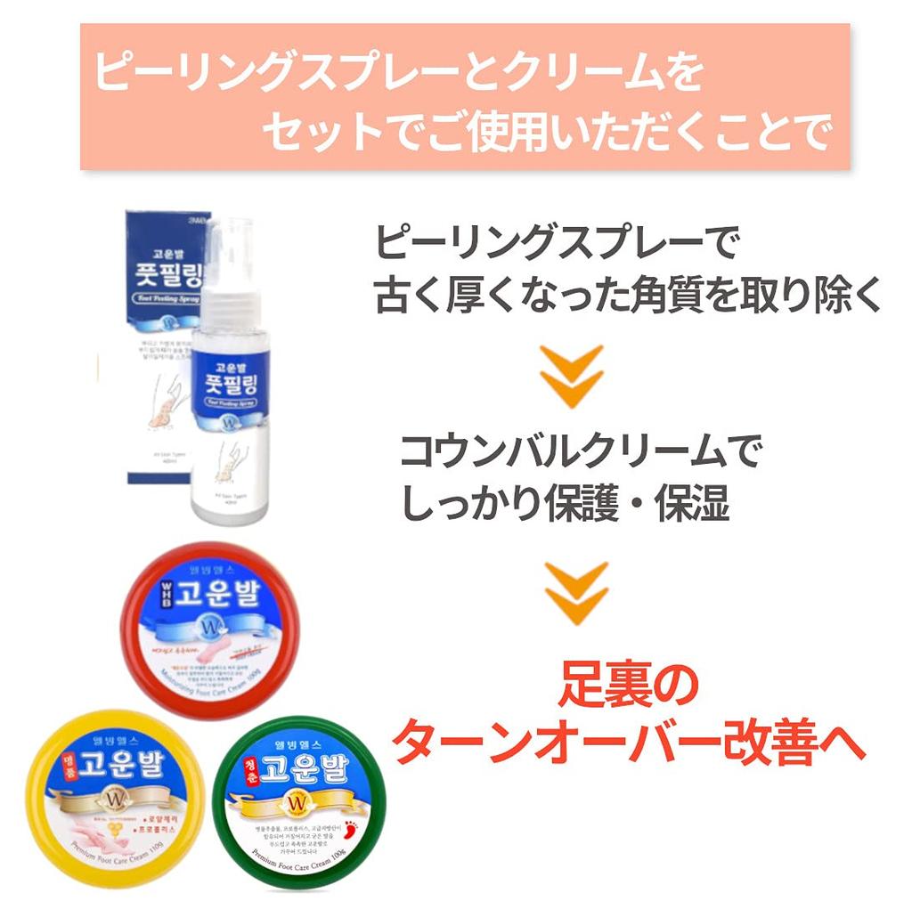 Koumbal Cica Foot Cream Foot Peeling Spray for Exfoliating with Propolis and Hypoallergenic as a Cosmetic in + Heels, Cica, [Registered Japan]