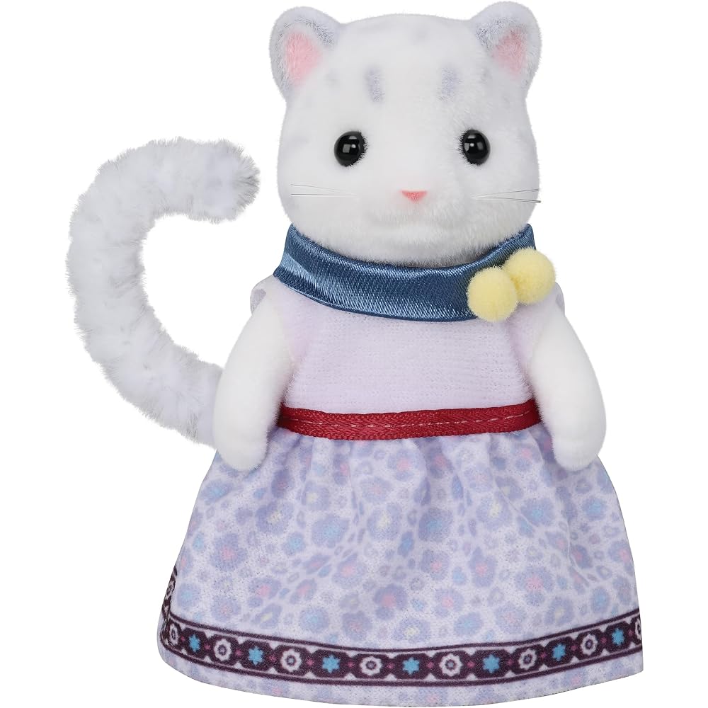Sylvanian Families Dolls [Snow Leopard Family] FS-55 ST Mark Certified Toy Doll House for Ages 3 ...