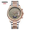 Fashion Brand Waterproof Business Watch, Stainless Steel With Three Eyes And Six Needles Watch Men'S Watch