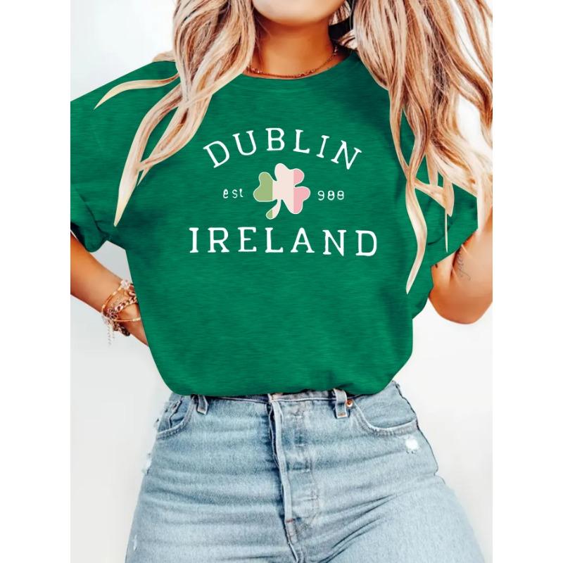 New Women's Printed Round-neck Loose Short-sleeved Casual T-shirt