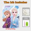 Disney Pearl Painting Frozen Princess Handmade DIY Pearl Gem Painting Pictures Crafts Special Shape Home Wall Decoration