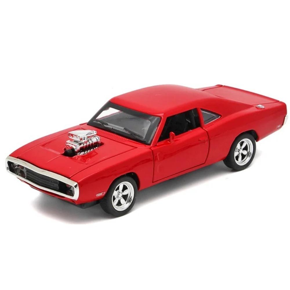 

Модель позашляховика Dodge Charger зі сплаву, масштаб 1:32, деталізований салон, круте освітлення та звукові ефекти, вишукані настільні прикраси червоний