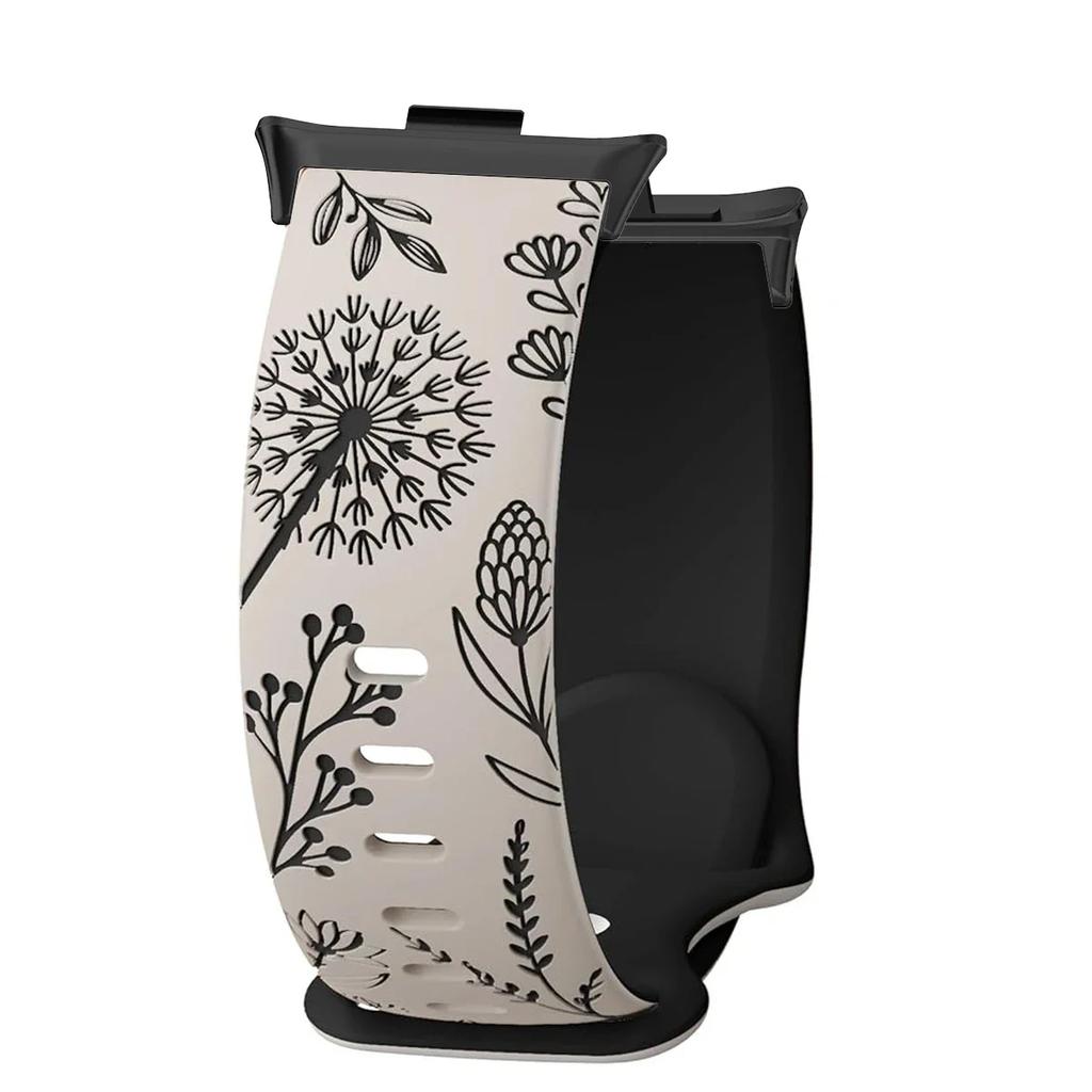 Silikonowy Pasek Pasek Do Xiaomi Mi Band 9 Pro/8 Pro Dwukolorowa Opaska na Nadgarstek z Mniszkiem Bransoletka Do Redmi Watch 4/5/6 Pasek Zamienny